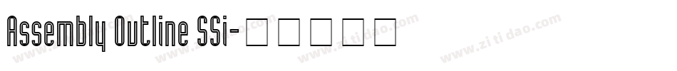 Assembly Outline SSi字体转换